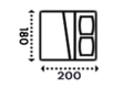 180x200 cm