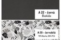 Černobílá-černá ekokůže