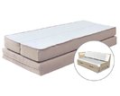 Tvrdší čalouněná matrace REMIRA - sada k rozkládací posteli, 14cm, 80x200cm, 2x40x200cm (půlená), 120kg - pohled č. 1