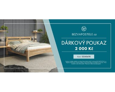 Elektronický dárkový poukaz BEZVAPOSTELE v hodnotě 2 000 Kč - pohled č. 1