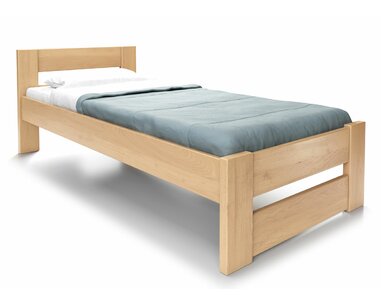 Zvýšená postel jednolůžko ELA, masiv buk - pohled č. 1