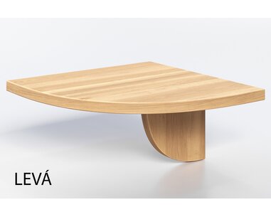 Noční stolek přívrtný VERONIKA, masiv buk   - pohled č. 3