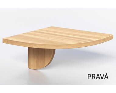 Noční stolek přívrtný VERONIKA, masiv buk   - pohled č. 4