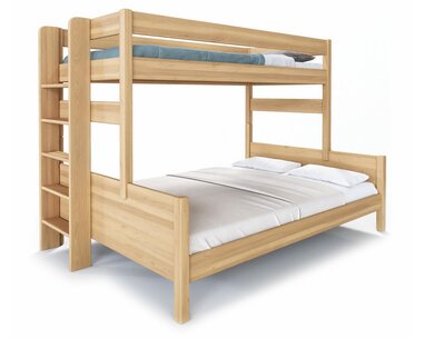 Poschoďová postel JUNIOR,160x200, LEVÁ , masiv buk   - pohled č. 1
