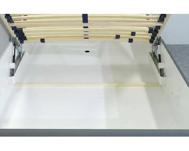 Zvýšená čalouněná postel s úložným prostorem Roneta, 120x200 - pohled č. 4