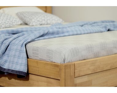 Zvýšená postel s úložným prostorem Klementin, 120x200, masiv buk - pohled č. 4