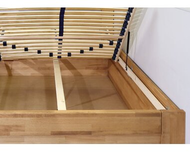 Zvýšená postel s úložným prostorem Orfeus, 140x200, masiv buk - pohled č. 4