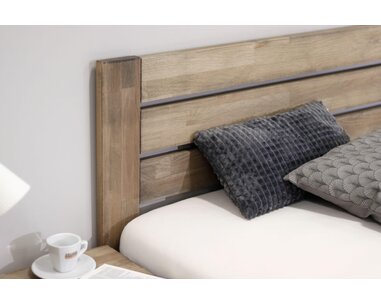 Zvýšená postel s úložným prostorem Mistral, masiv buk, 120x200 - pohled č. 3