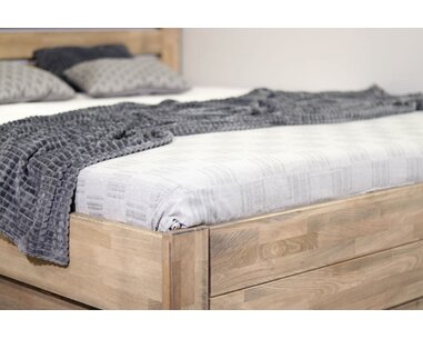 Zvýšená postel s úložným prostorem Mistral, masiv buk, 120x200 - pohled č. 4