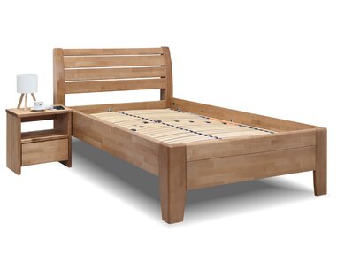Jednolůžková postel z masivu CONCEPTA, 120x200, masiv buk - pohled č. 4