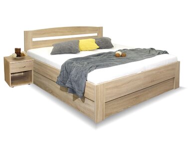 Rozšířená postel s úložným prostorem Maria 200x200 - pohled č. 3