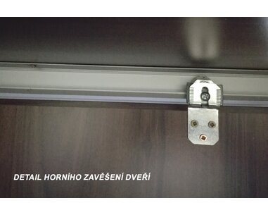 Kombinovaná skříň s posuvnými dveřmi EVITA 20-1, šířka 200 cm - pohled č. 4