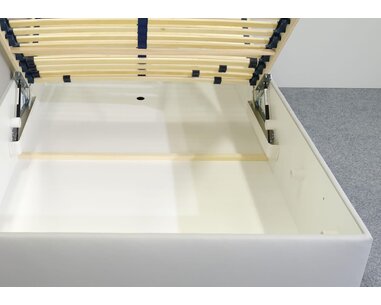 Zvýšená válenda s úložným prostorem Roneta, 90x200, šedá - pohled č. 3