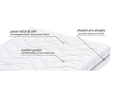 Tvrdší matrace ATLAS FLEXI, 18cm, 135kg - pohled č. 3