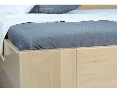 Zvýšená postel s úložným prostorem Matěj, 80x200, 90x200, masiv buk - pohled č. 4