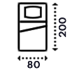 Matrace 80x200 cm